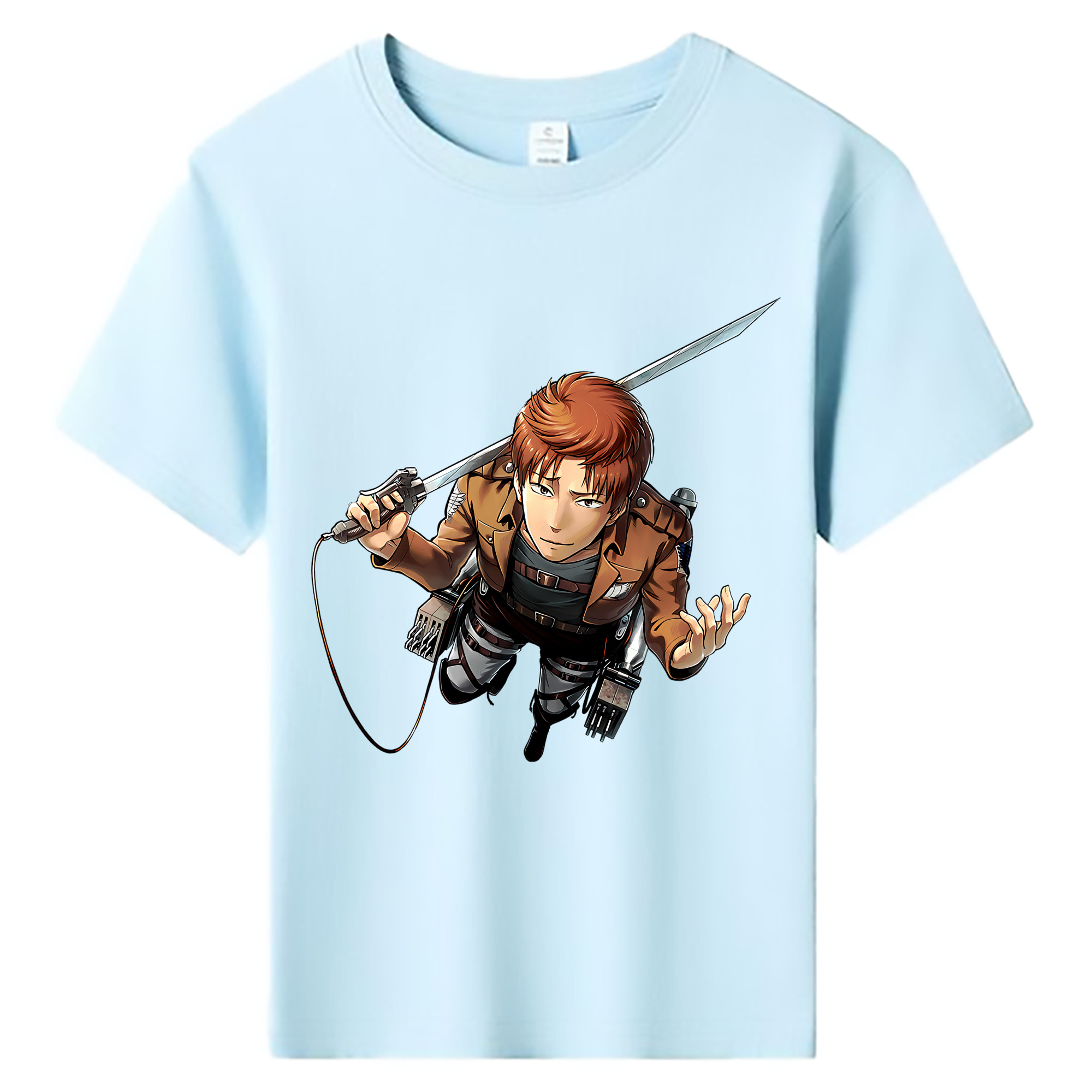 （画像用） 進撃の巨人 Attack on Titan 綿100％キッズTシャツ（フロントプリント）